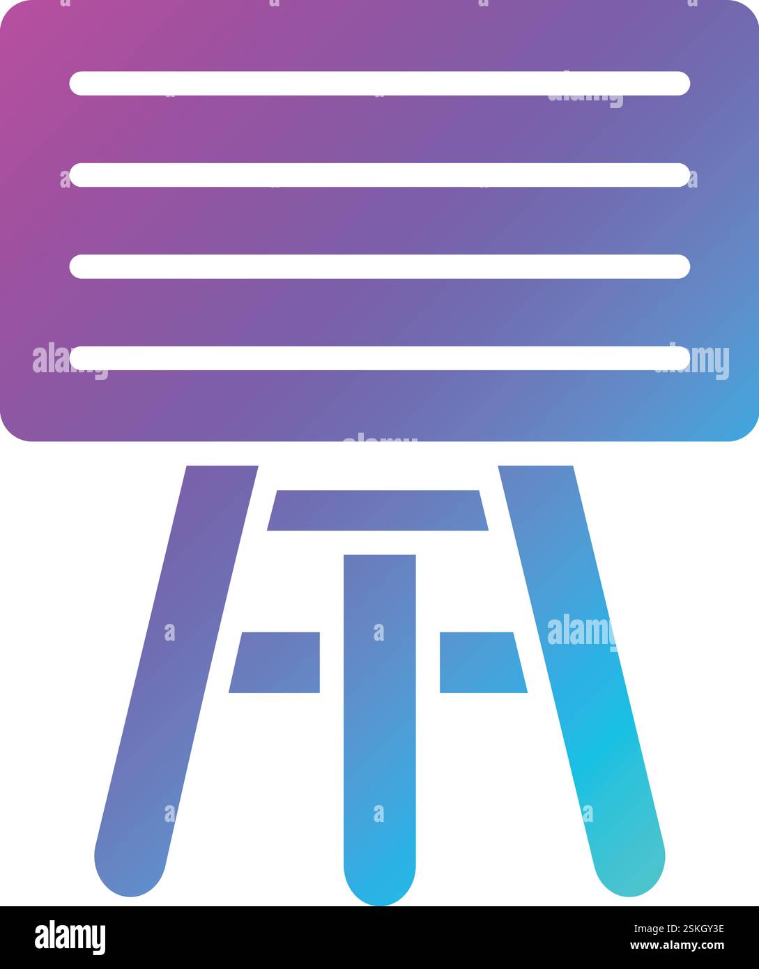 Whiteboard Vector Icon Design Illustration Stock Vector