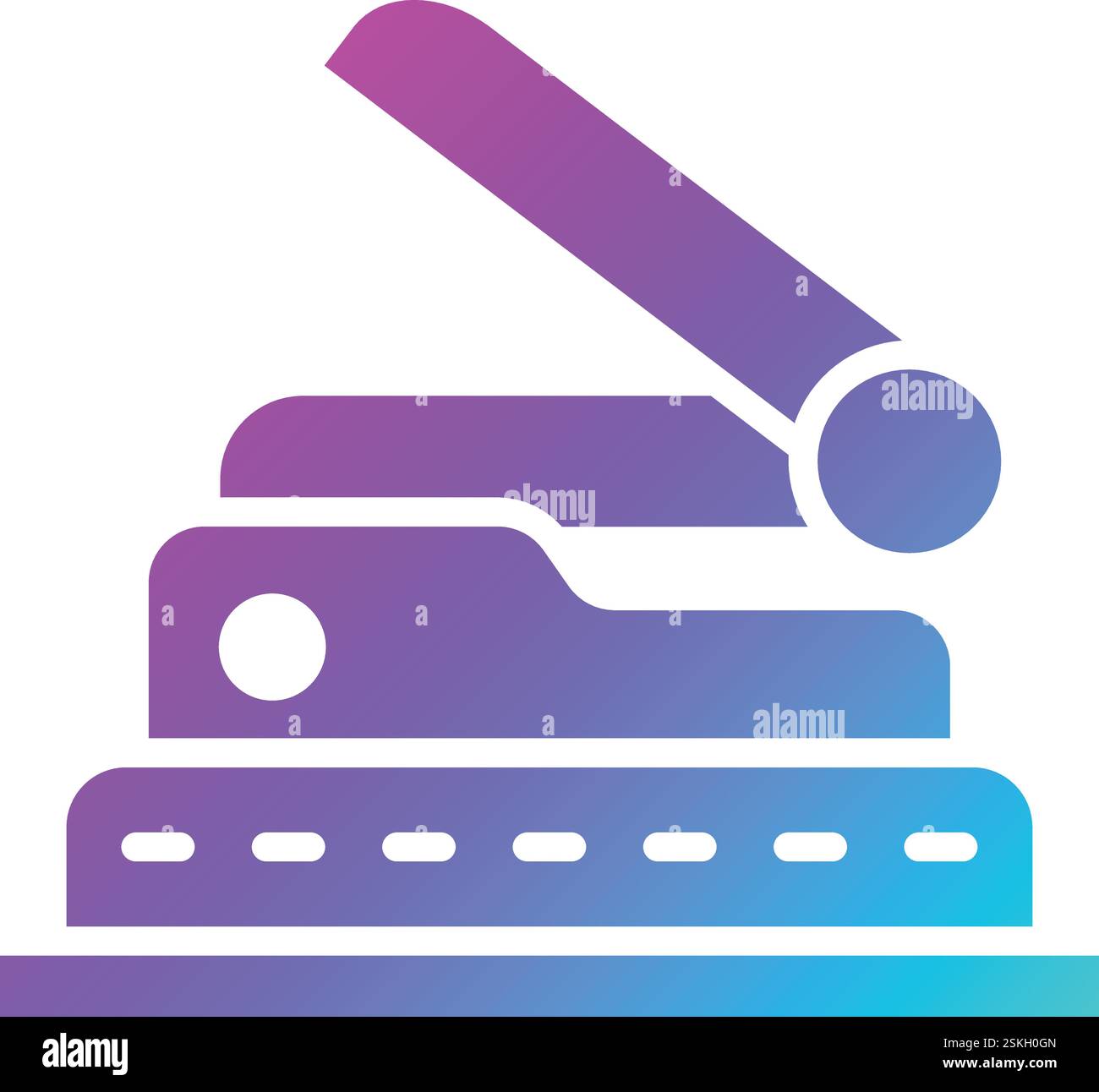 Hole Puncher Vector Icon Design Illustration Stock Vector