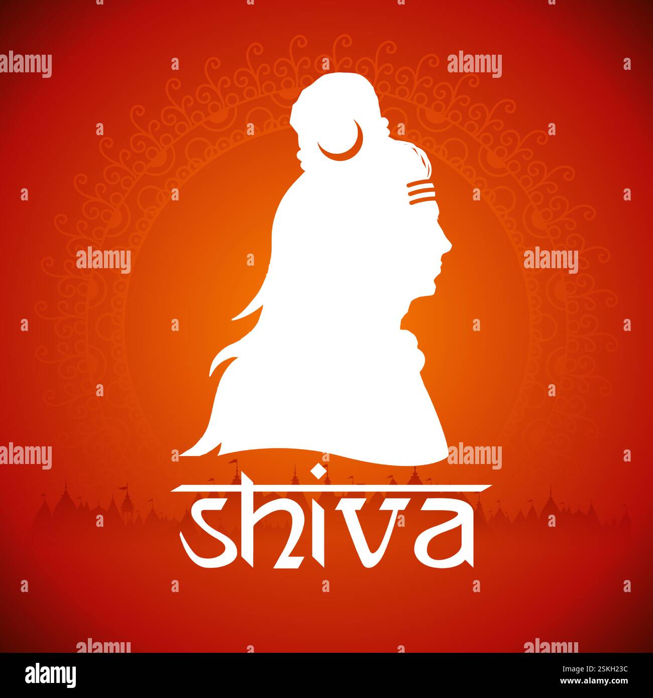 Lord Shiva, Indian God of Hindu for Maha Shivratri festival of India ...