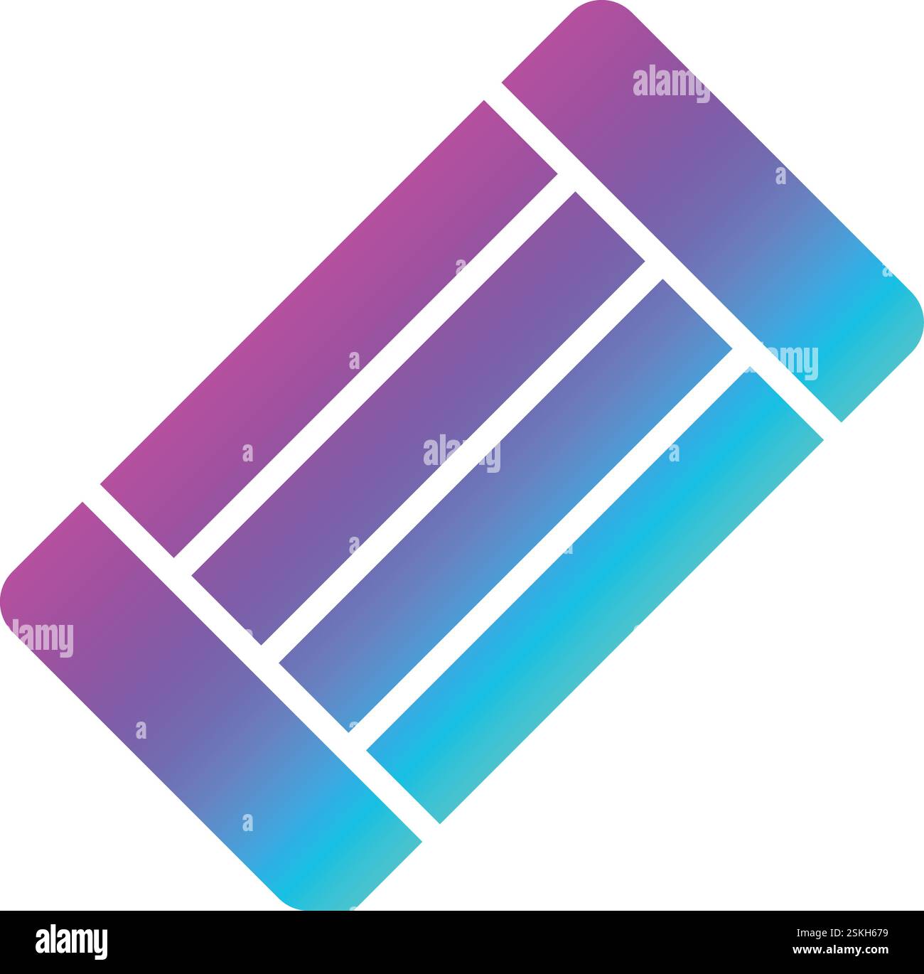 Eraser Vector Icon Design Illustration Stock Vector