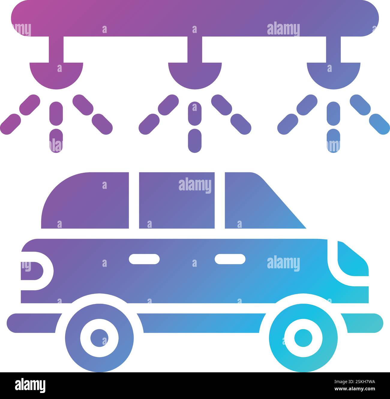 Car wash Vector Icon Design Illustration Stock Vector