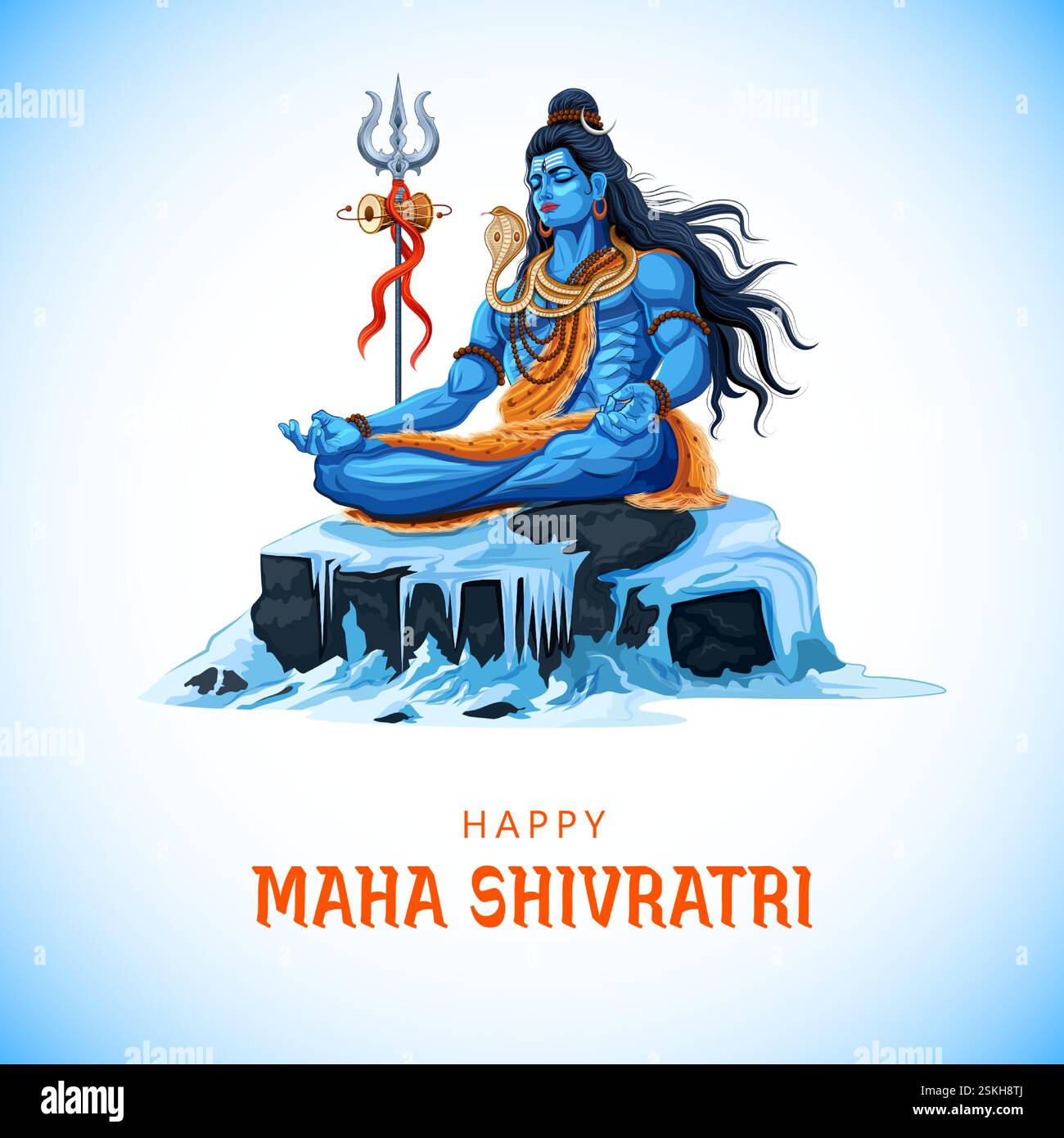 Lord Shiva, Indian God of Hindu for Maha Shivratri festival of India ...