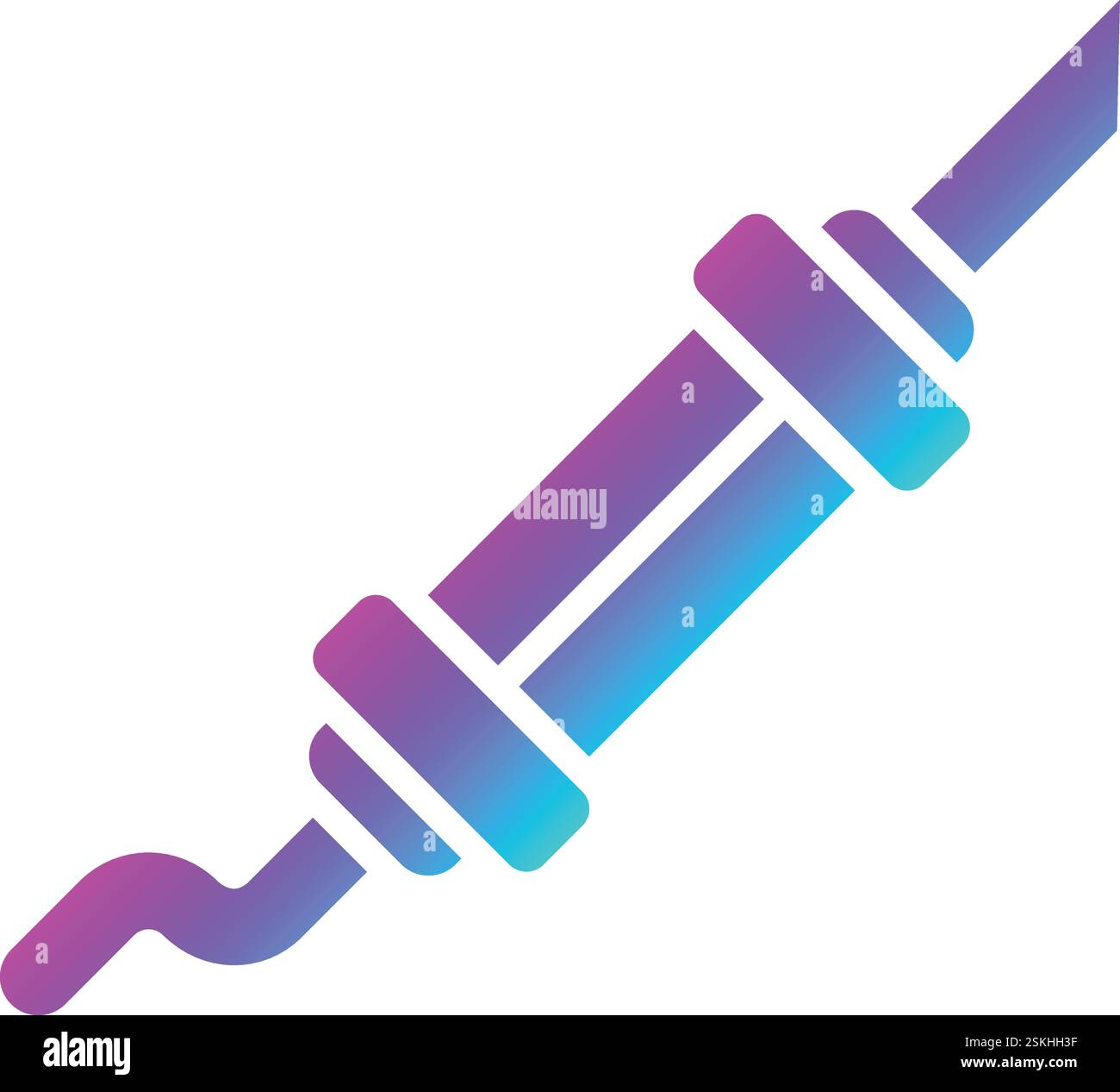 Exhaust pipe Vector Icon Design Illustration Stock Vector