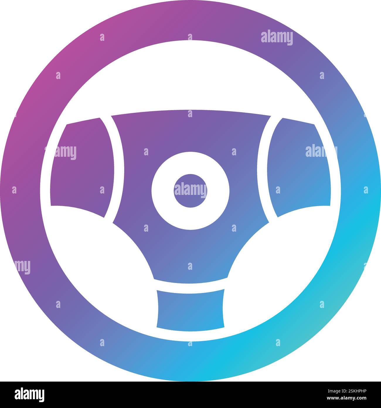 Steering wheel Vector Icon Design Illustration Stock Vector
