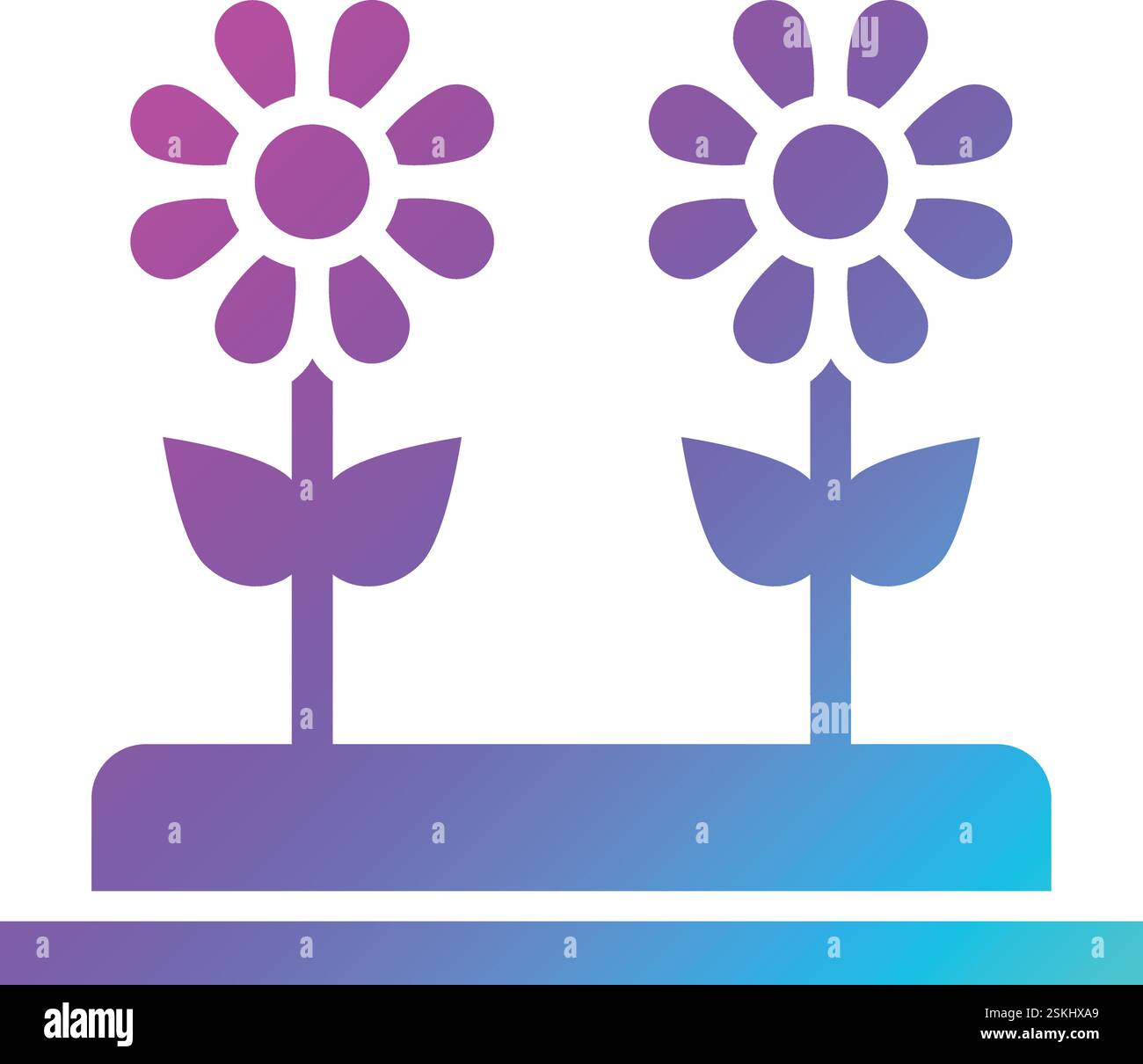Flowers Vector Icon Design Illustration Stock Vector