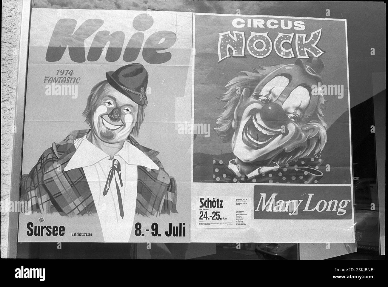 Plakate der Zirkusse Knie und Nock 1974#Posters of the circuses Knie ...