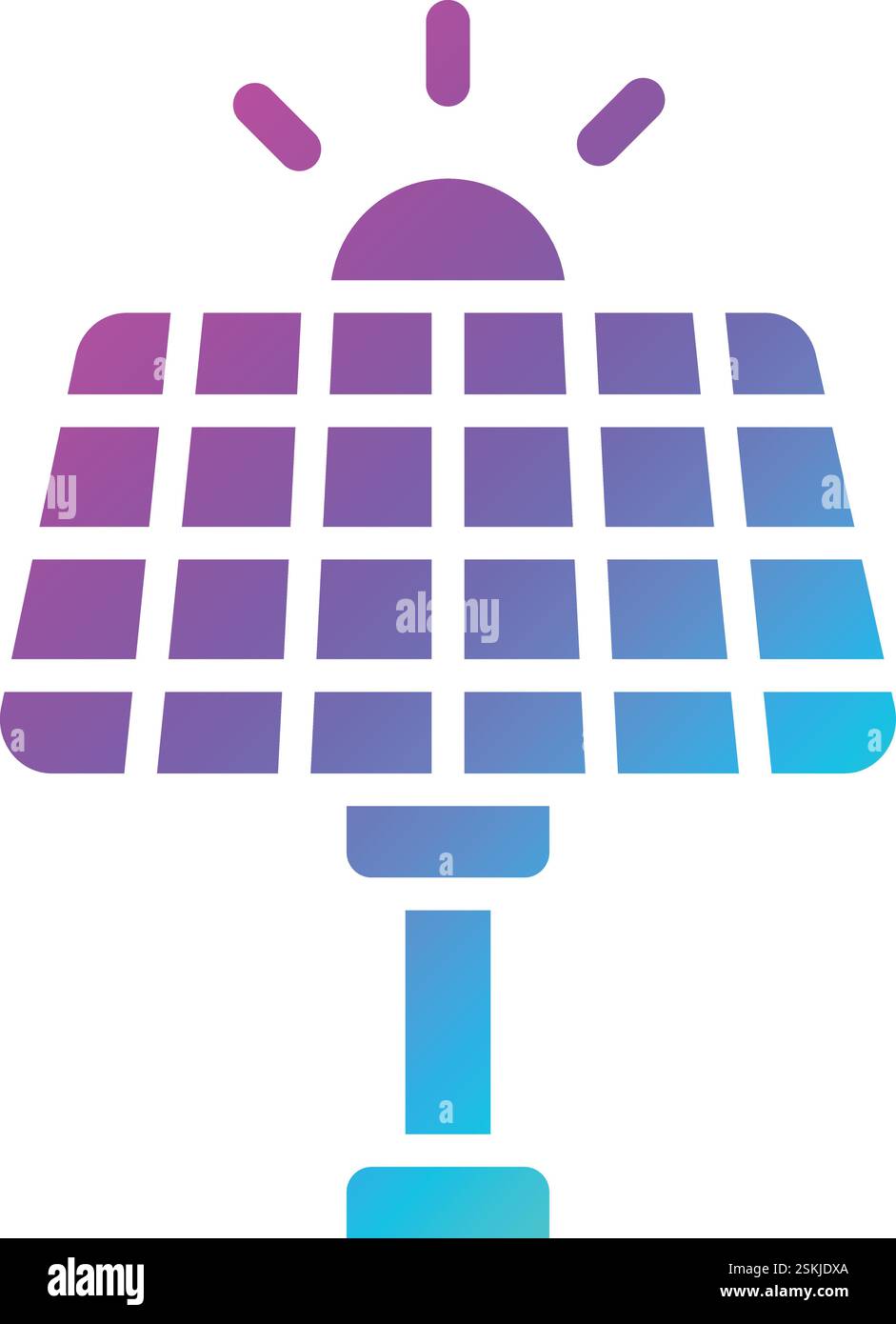 Solar Panel Vector Icon Design Illustration Stock Vector