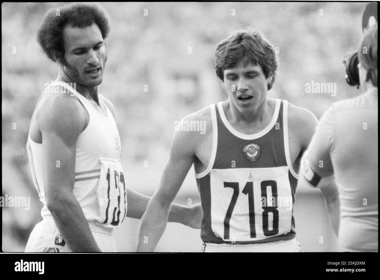 Olympische Spiele Moskau 1980: Alberto Juantorena, Viktor Markin# ...