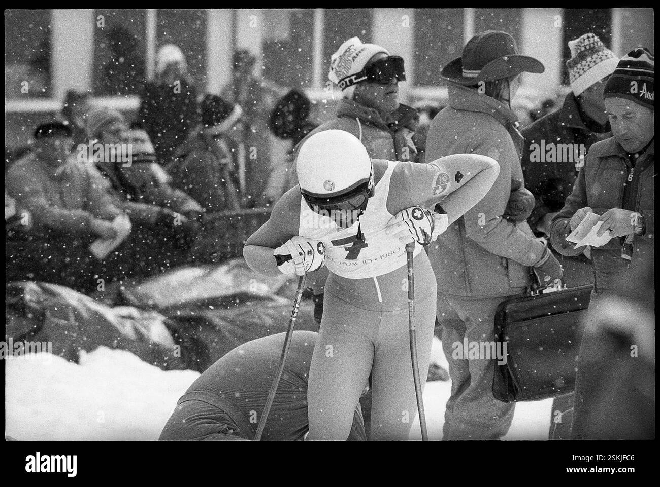Sticker Vintage Lake Placid 1980 – Biathlon, Adesivo Original Occasion