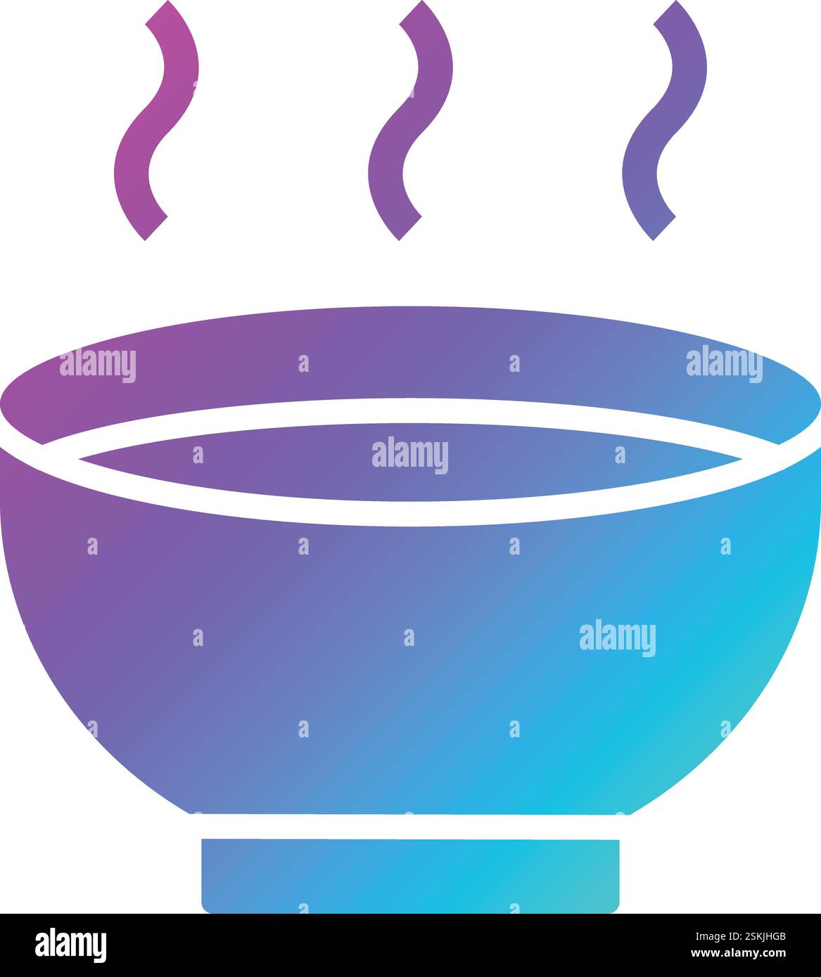 Bowl Vector Icon Design Illustration Stock Vector