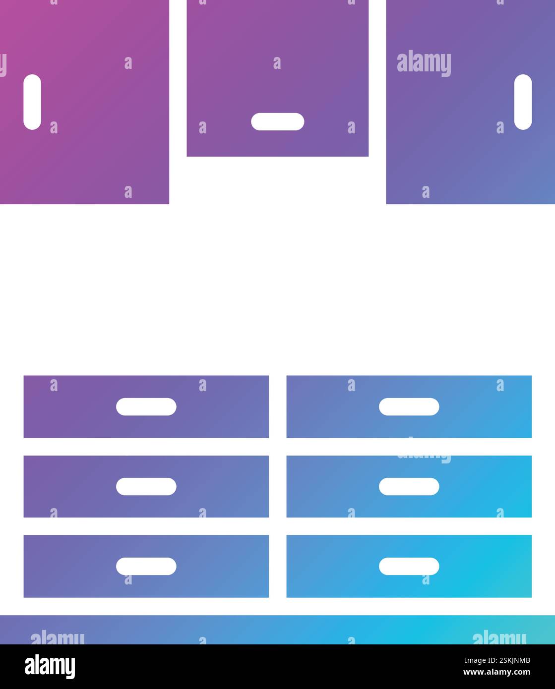 Cupboard Vector Icon Design Illustration Stock Vector