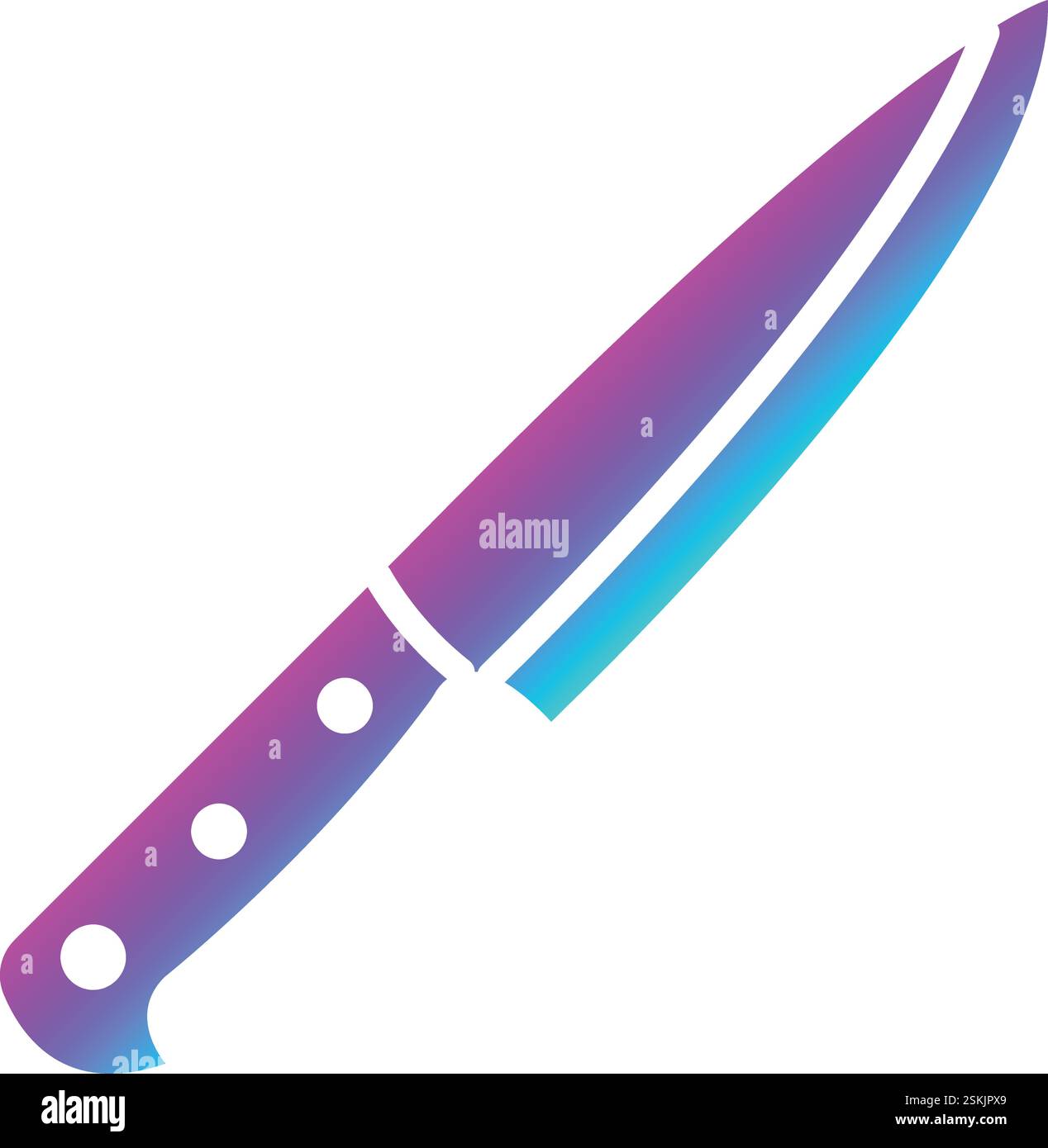 Knife Vector Icon Design Illustration Stock Vector