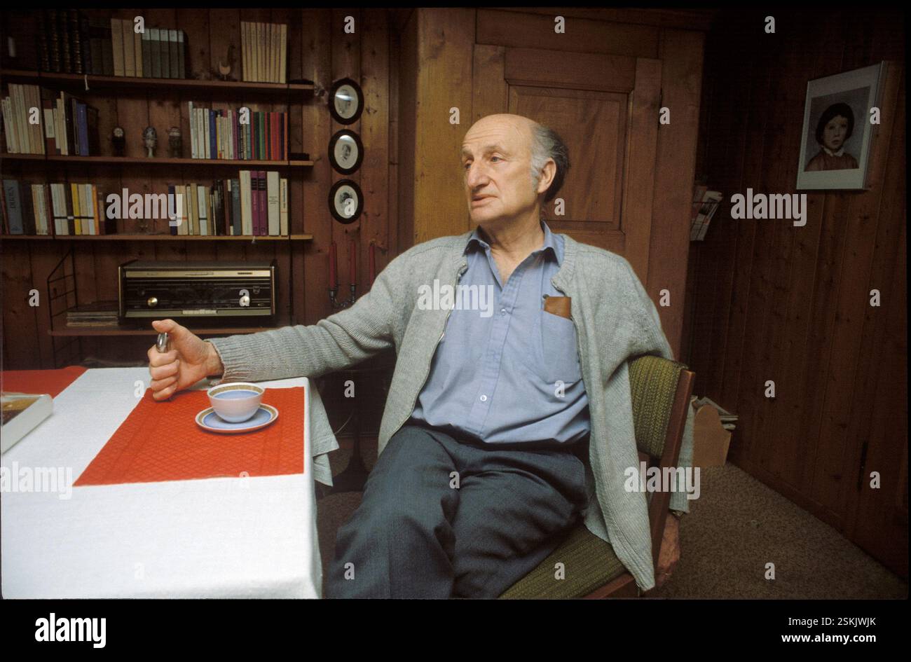 --- Schriftsteller Gerhard Meier, 1983#Author Gerhard Meier, 1983 Stock Photo