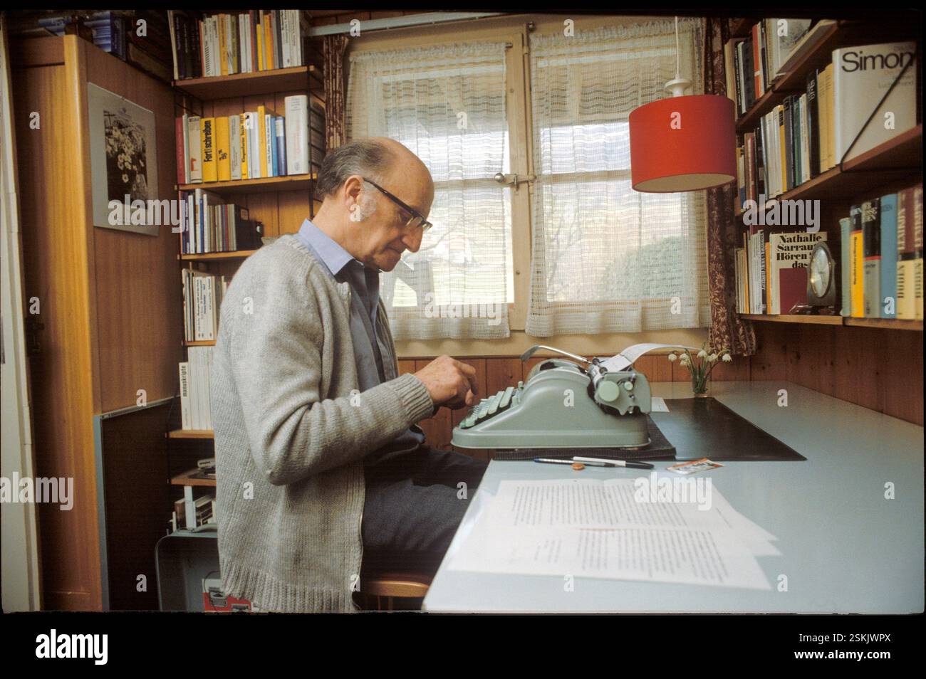--- Schriftsteller Gerhard Meier, 1983#Author Gerhard Meier, 1983 Stock Photo