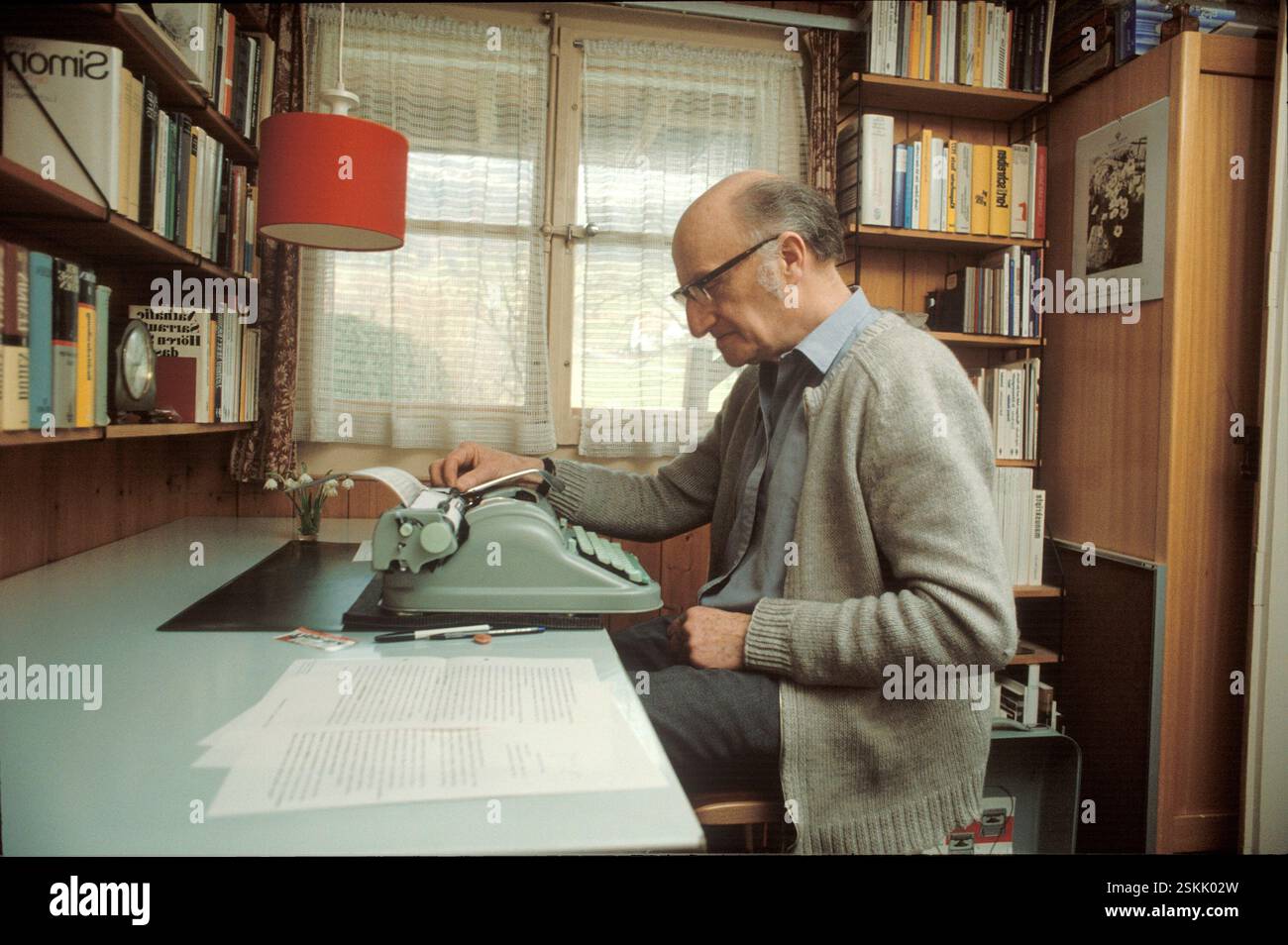 --- Schriftsteller Gerhard Meier, 1983#Author Gerhard Meier, 1983 Stock Photo