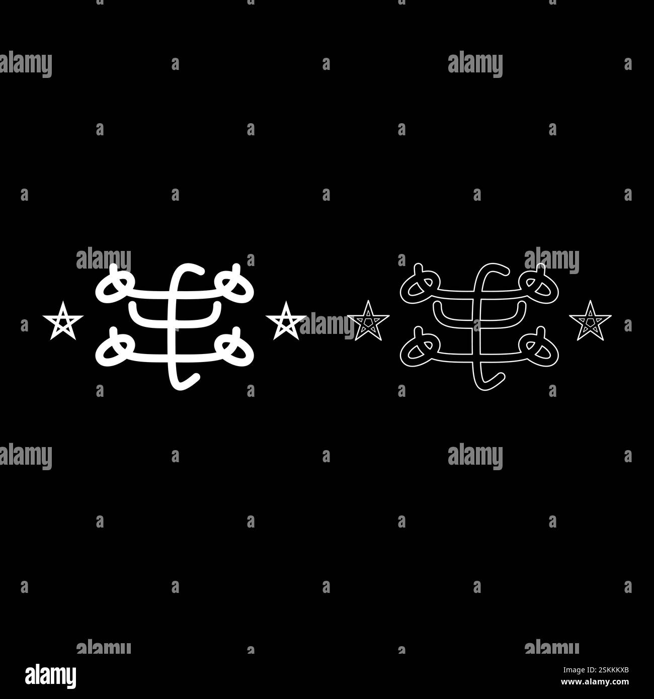Symbol Persni Bahaism Baha'i Bahai set icon white color vector ...
