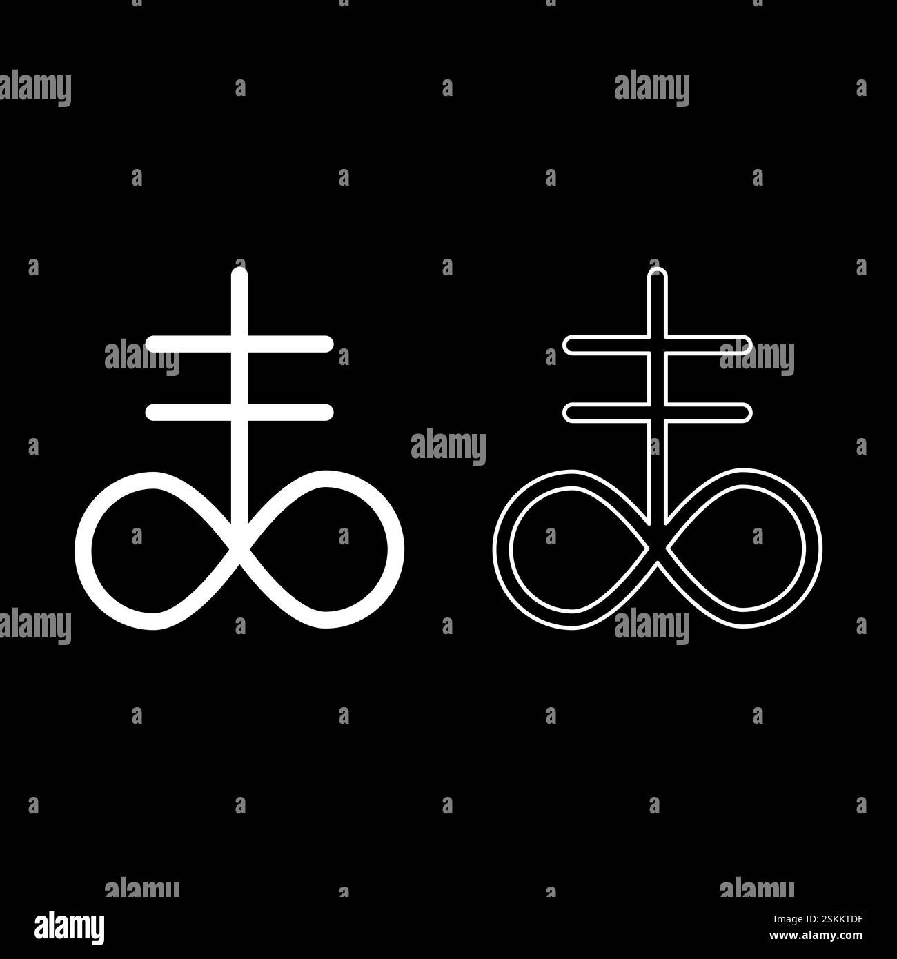 Satanic cross Black and White Stock Photos & Images - Alamy