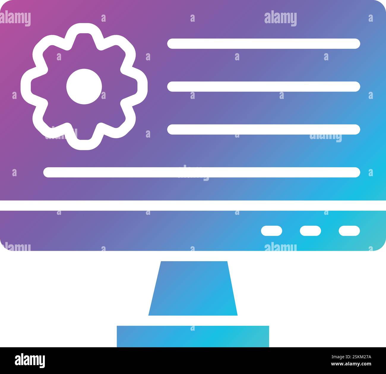 Application Setting Vector Icon Design Illustration Stock Vector Image ...