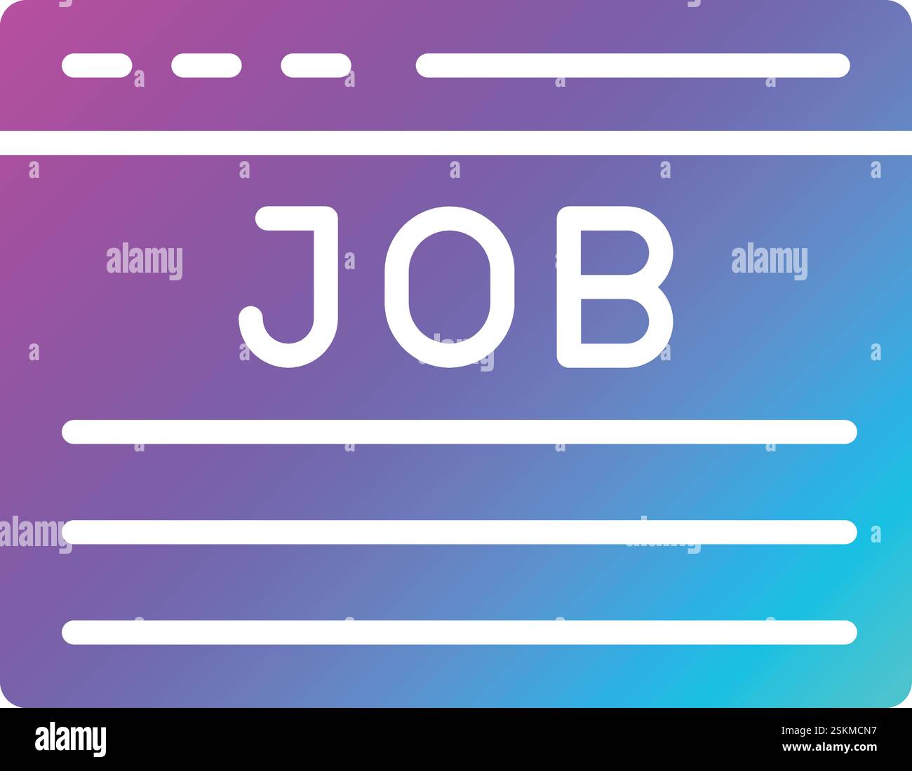 Job Vector Icon Design Illustration Stock Vector