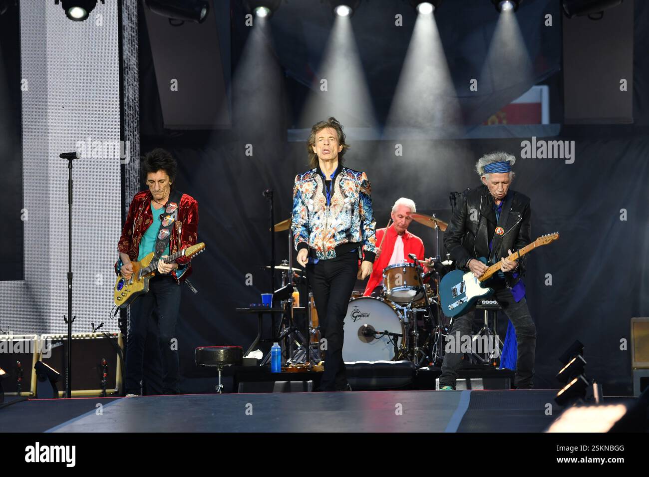 The Rolling Stones (Mick Jagger, Ronnie Wood, Keith Richards, Charlie ...