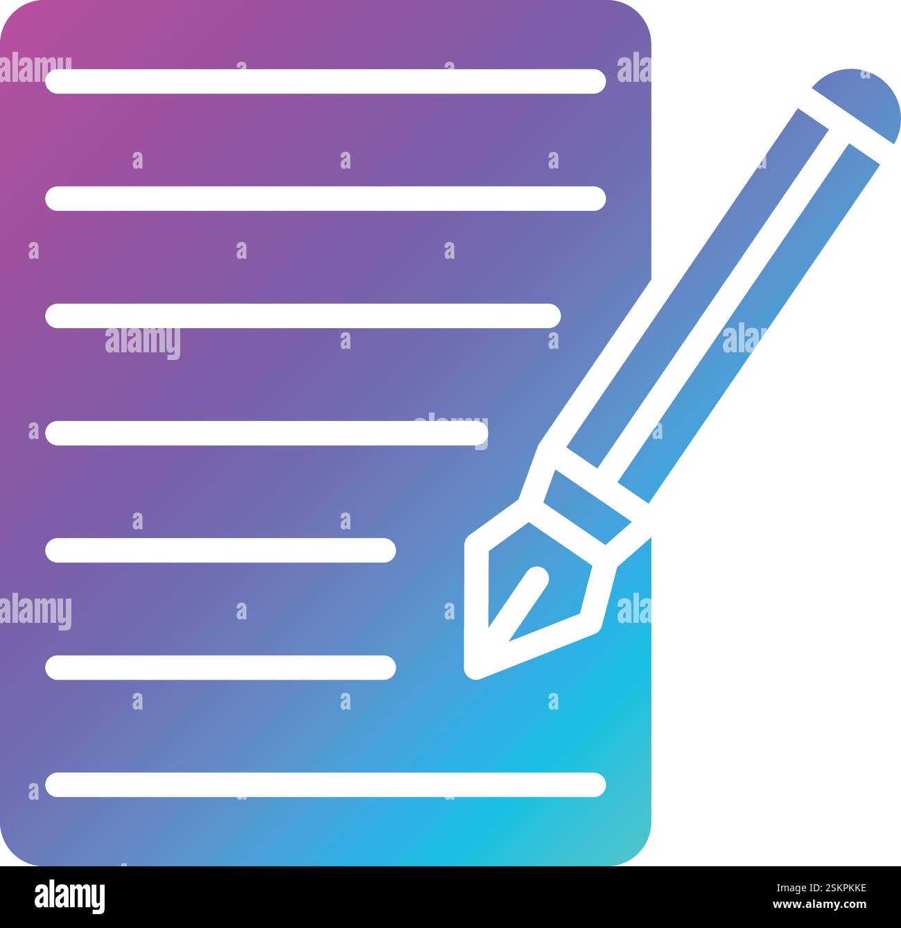 Caligraphy Vector Icon Design Illustration Stock Vector