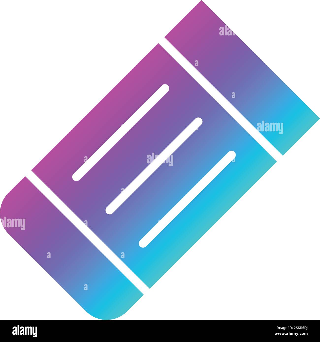 Eraser Vector Icon Design Illustration Stock Vector