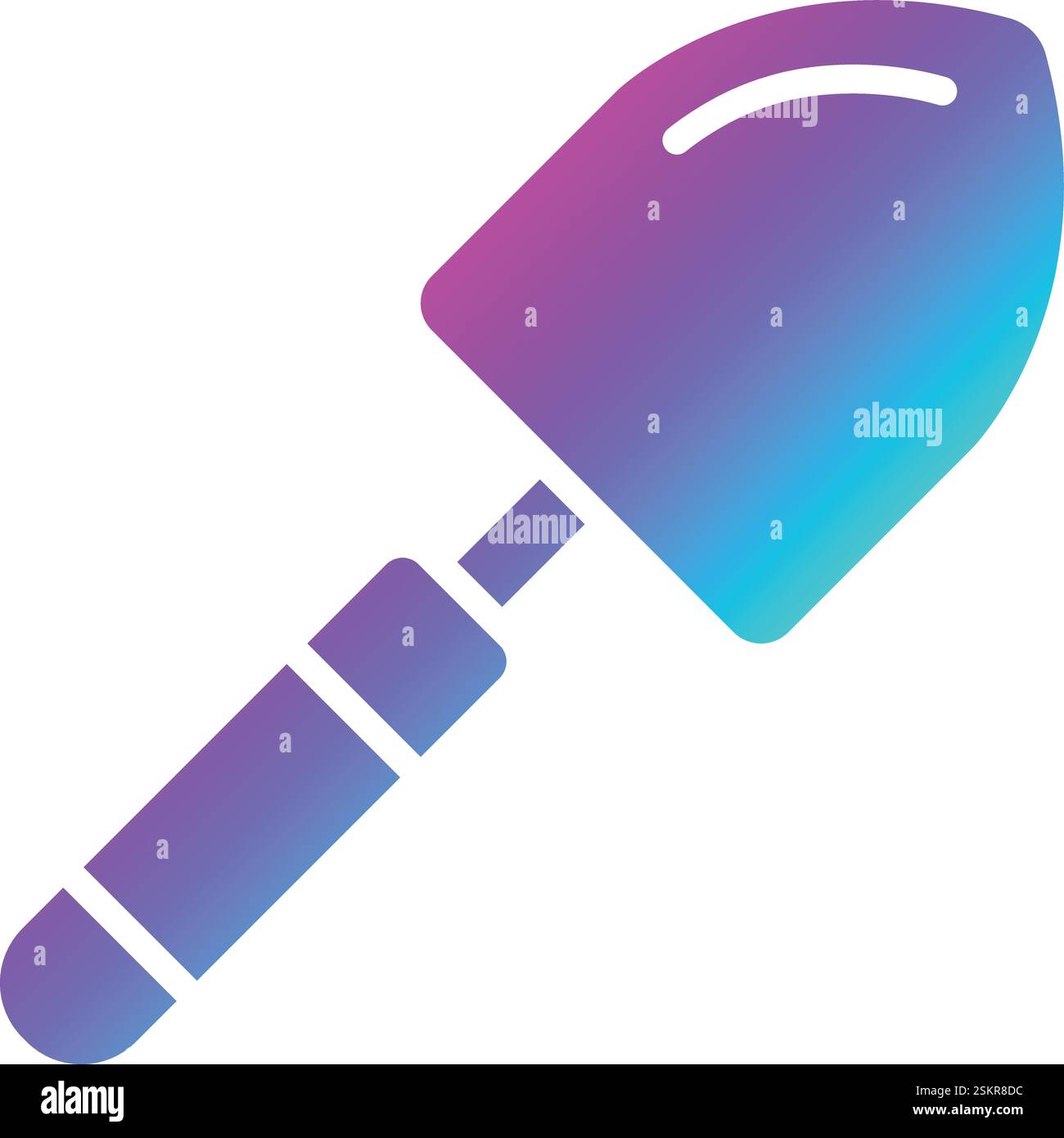 Trowel Vector Icon Design Illustration Stock Vector