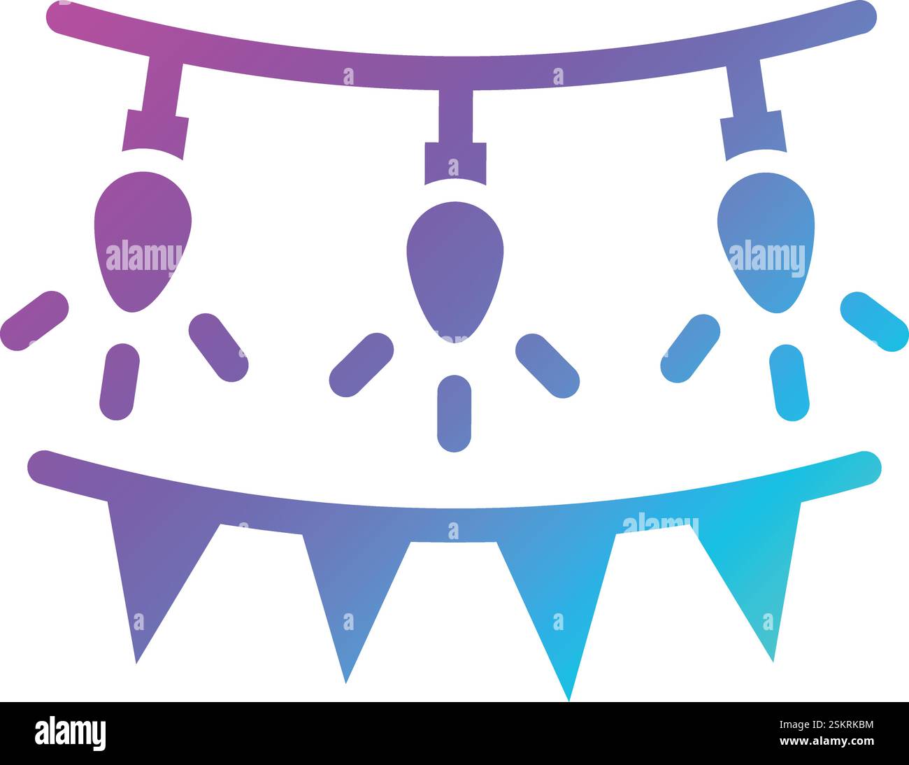 Garland Vector Icon Design Illustration Stock Vector Image & Art - Alamy