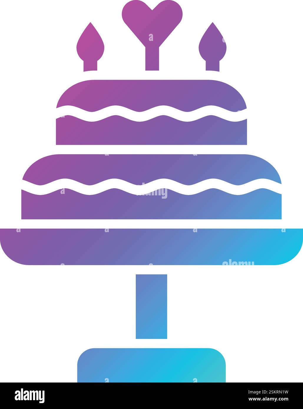 Cake Vector Icon Design Illustration Stock Vector