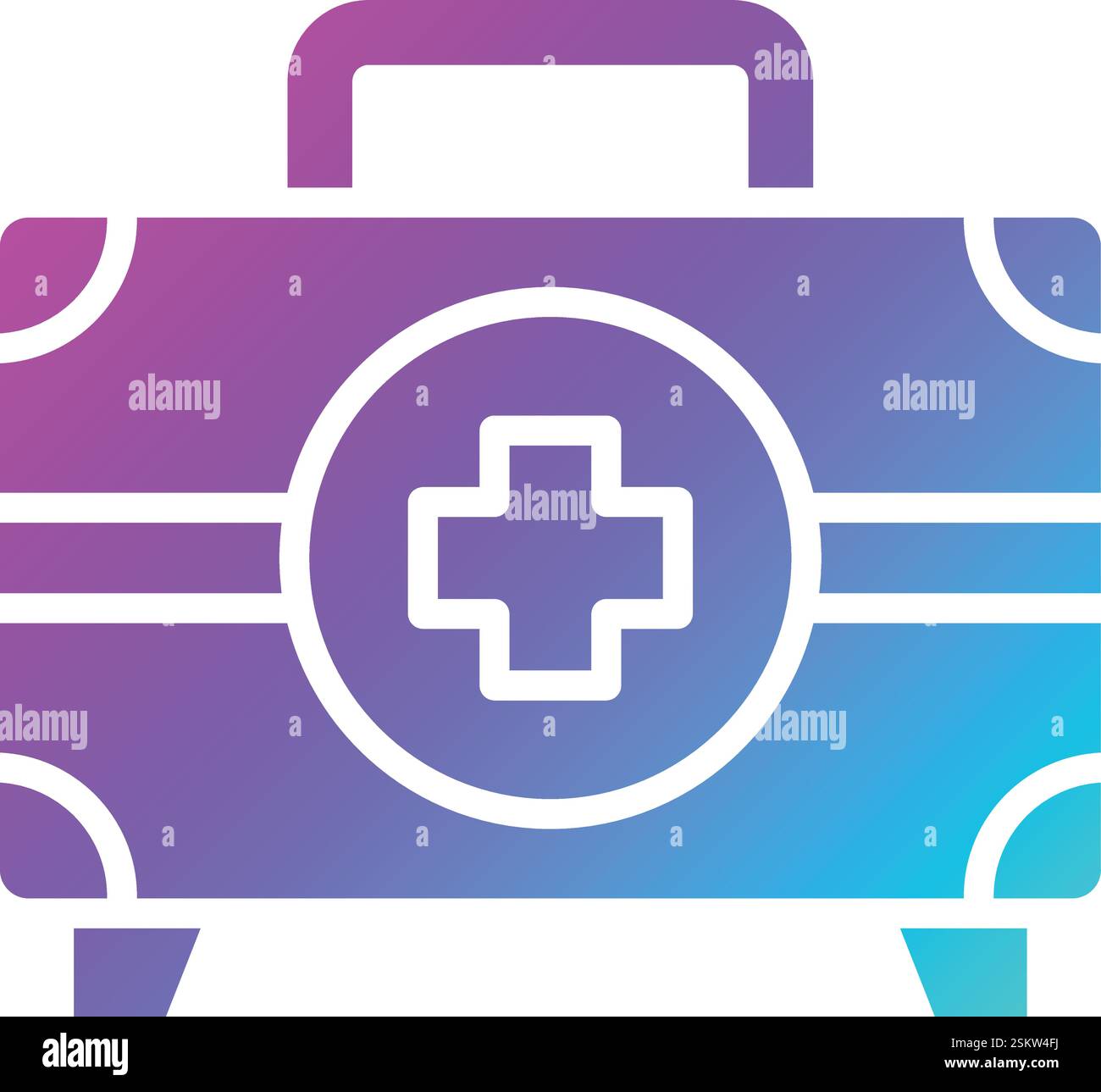 First Aid Kit Vector Icon Design Illustration Stock Vector