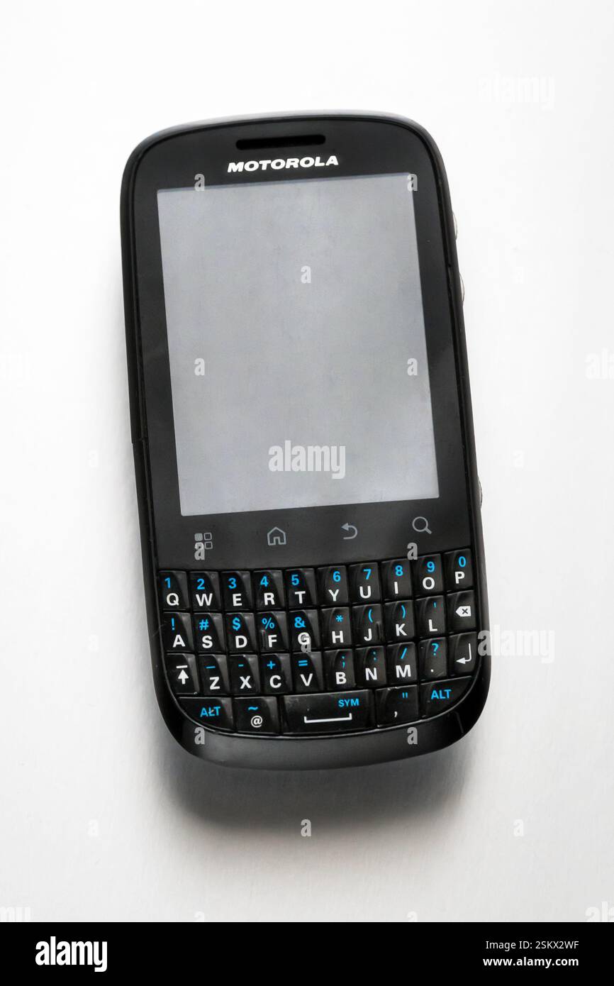 Vintage mobile phone Motorola Fire XT311 with full qwerty keyboard and