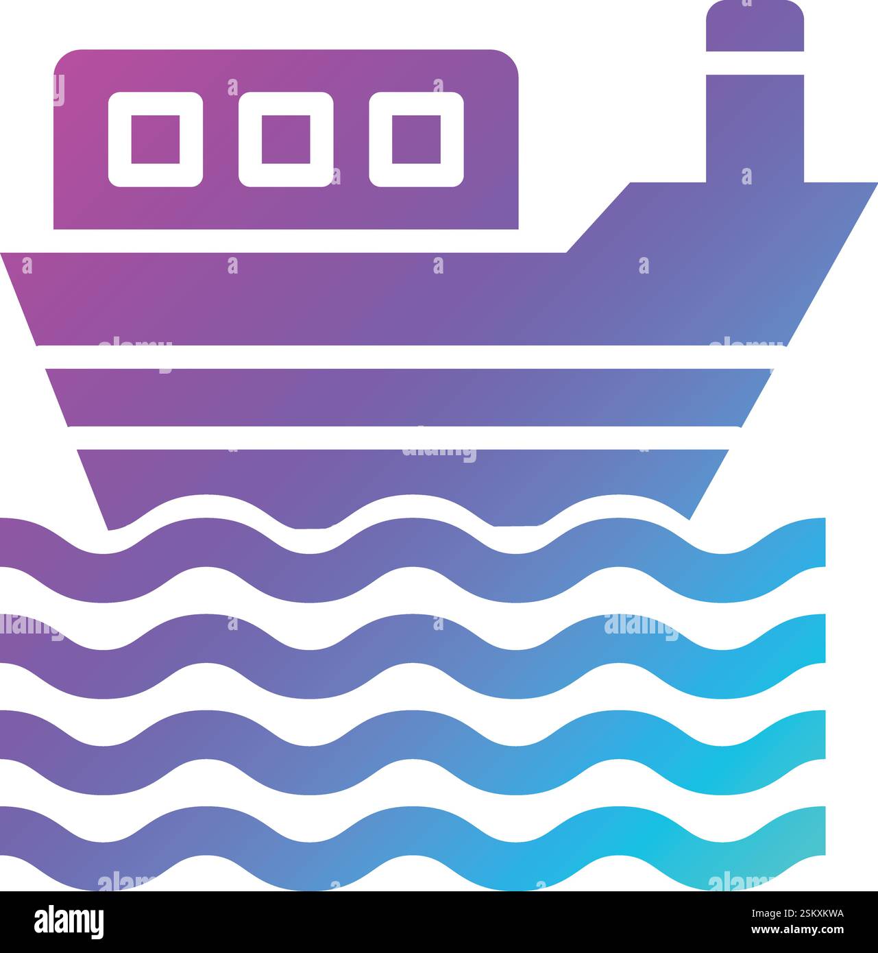 Boat Vector Icon Design Illustration Stock Vector