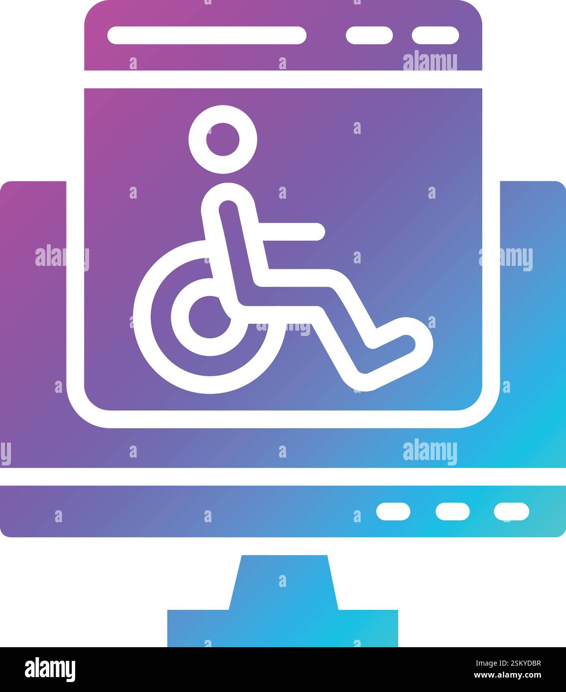 Accessability Vector Icon Design Illustration Stock Vector