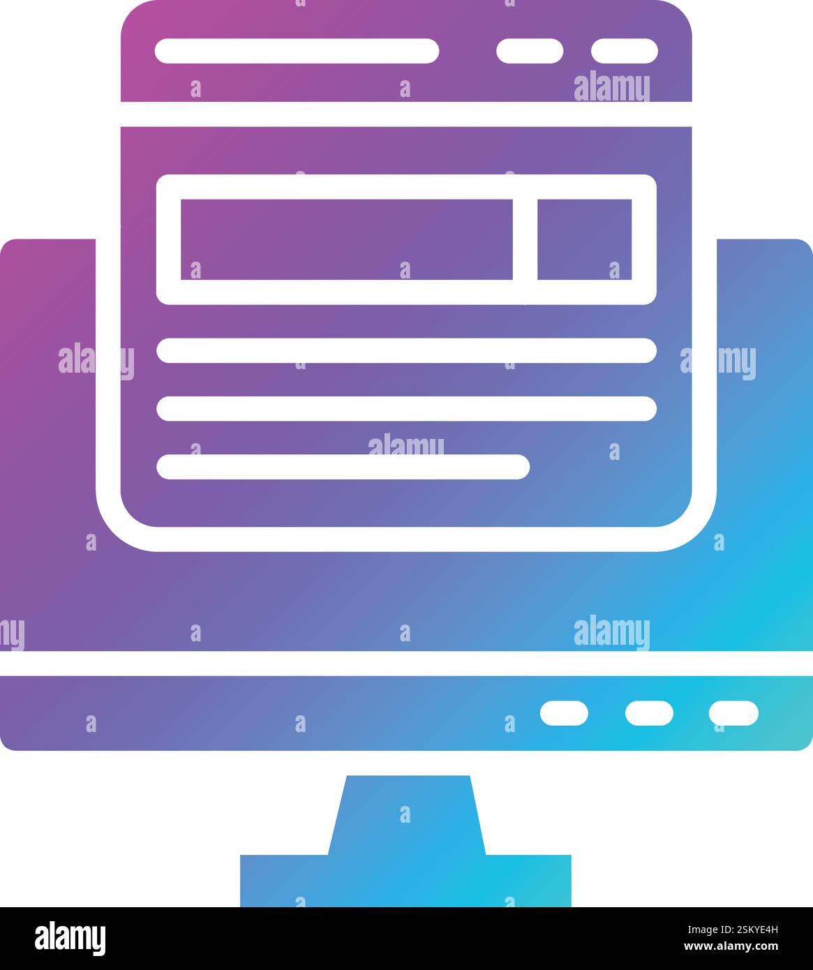 Front end Vector Icon Design Illustration Stock Vector Image & Art - Alamy