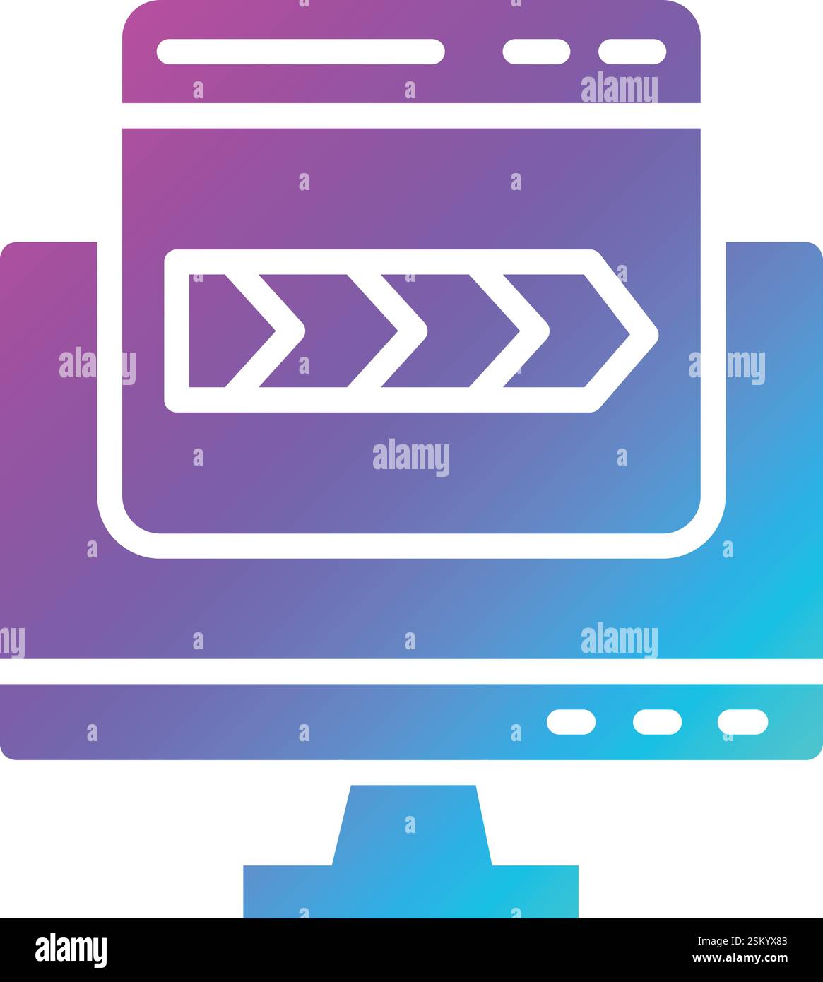 Breadcrumb Vector Icon Design Illustration Stock Vector