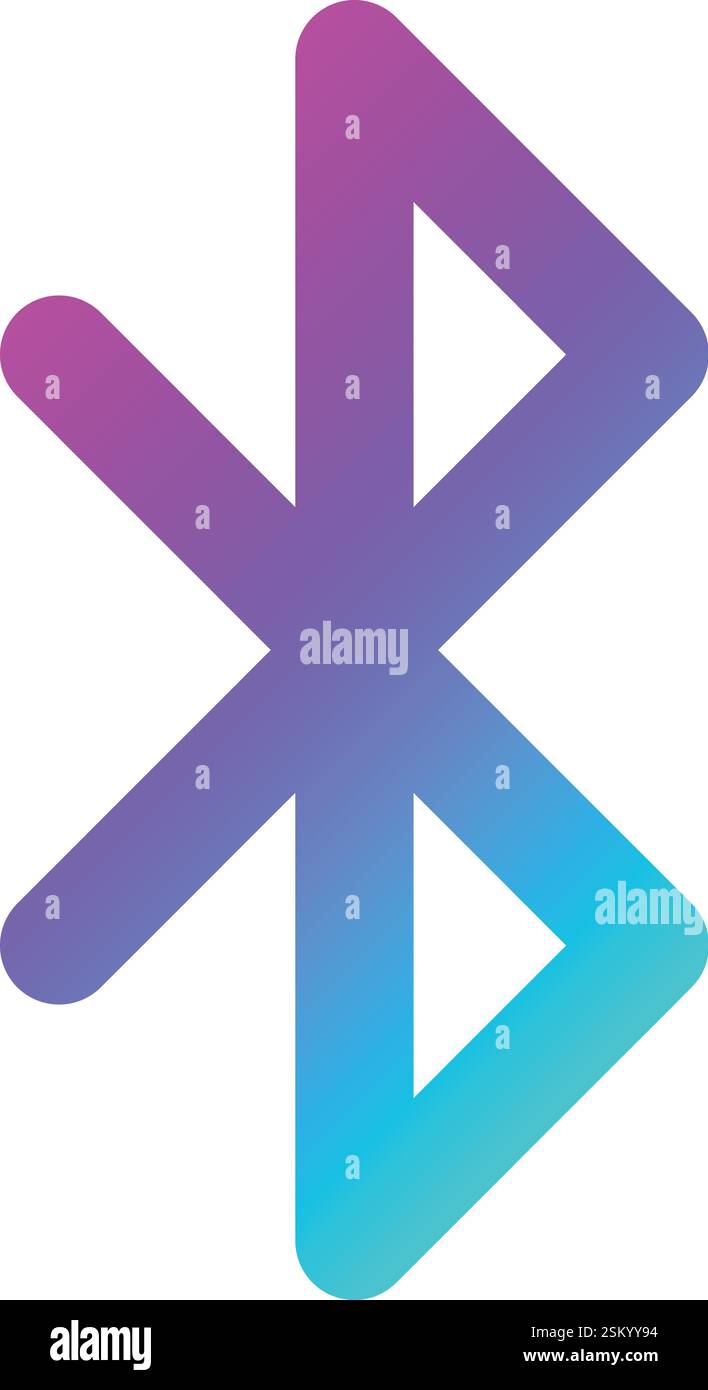 Bluetooth Vector Icon Design Illustration Stock Vector