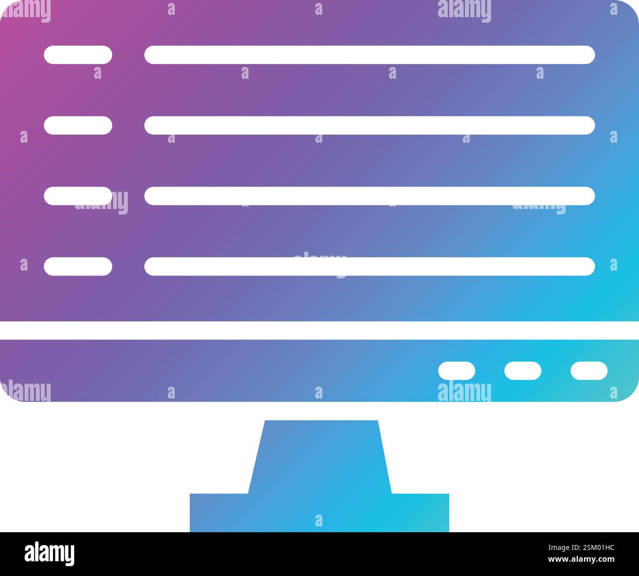 Computer Vector Icon Design Illustration Stock Vector