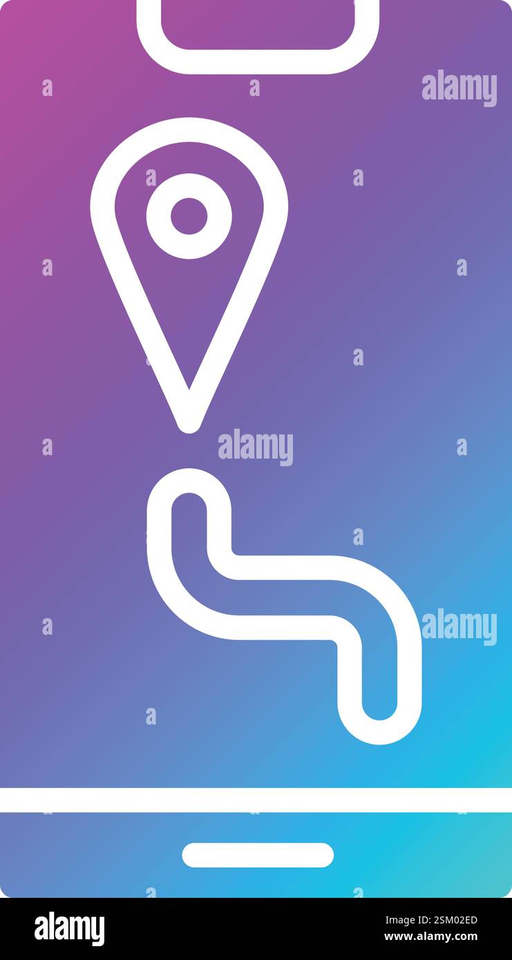 Maps Vector Icon Design Illustration Stock Vector