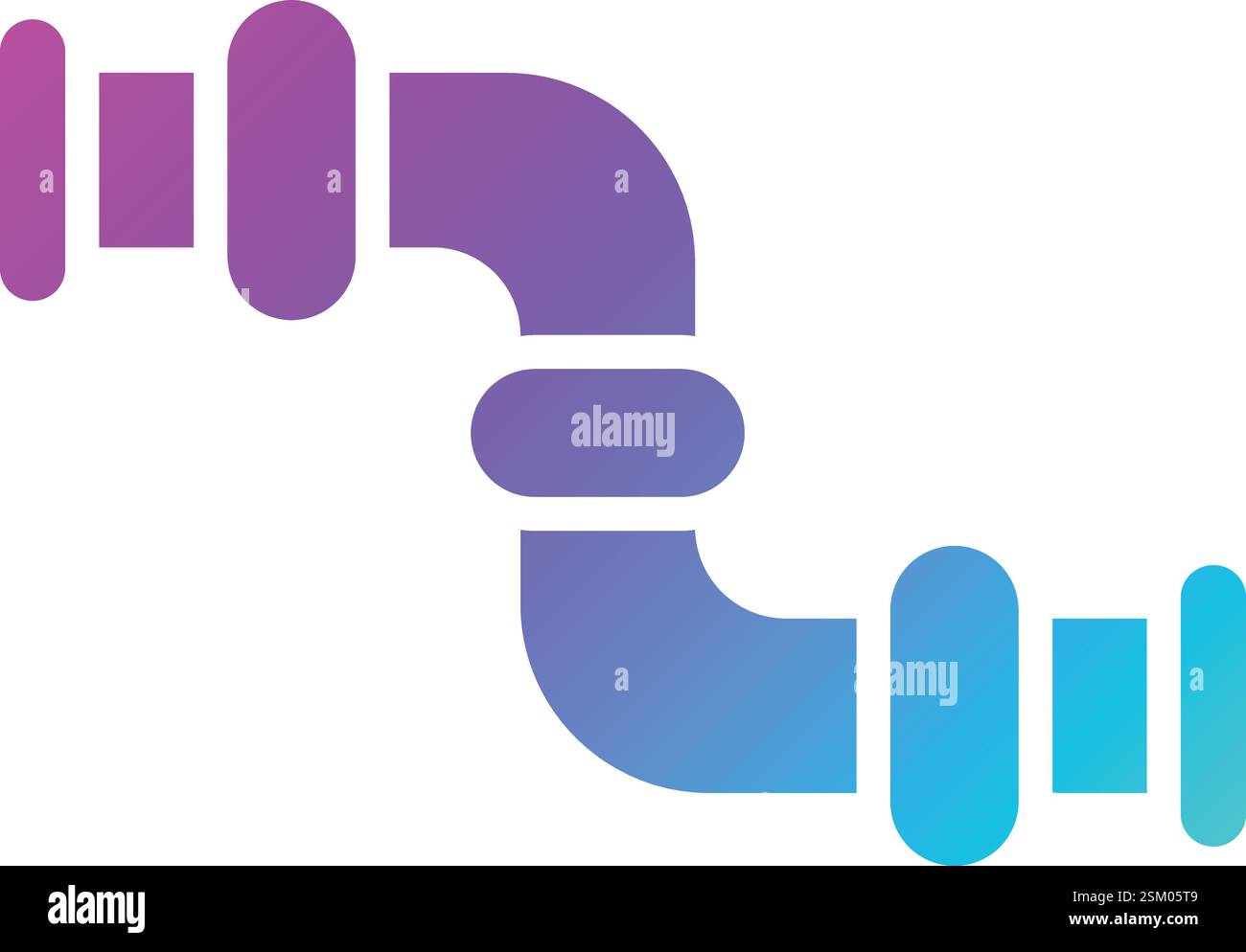 Pipe Variant Vector Icon Design Illustration Stock Vector