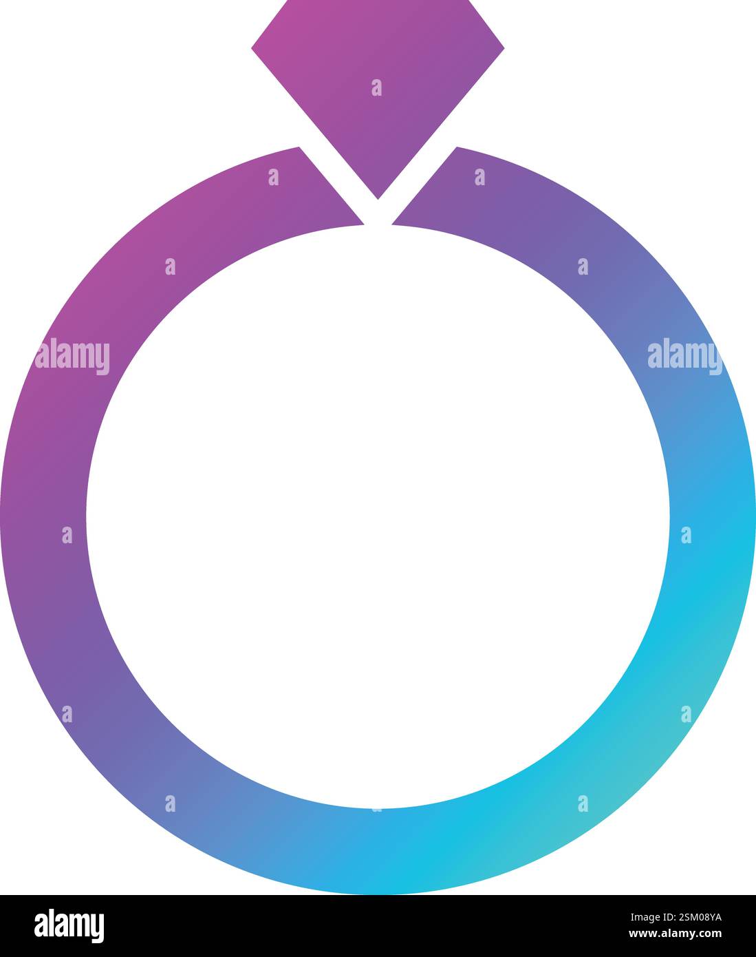 Ring Vector Icon Design Illustration Stock Vector