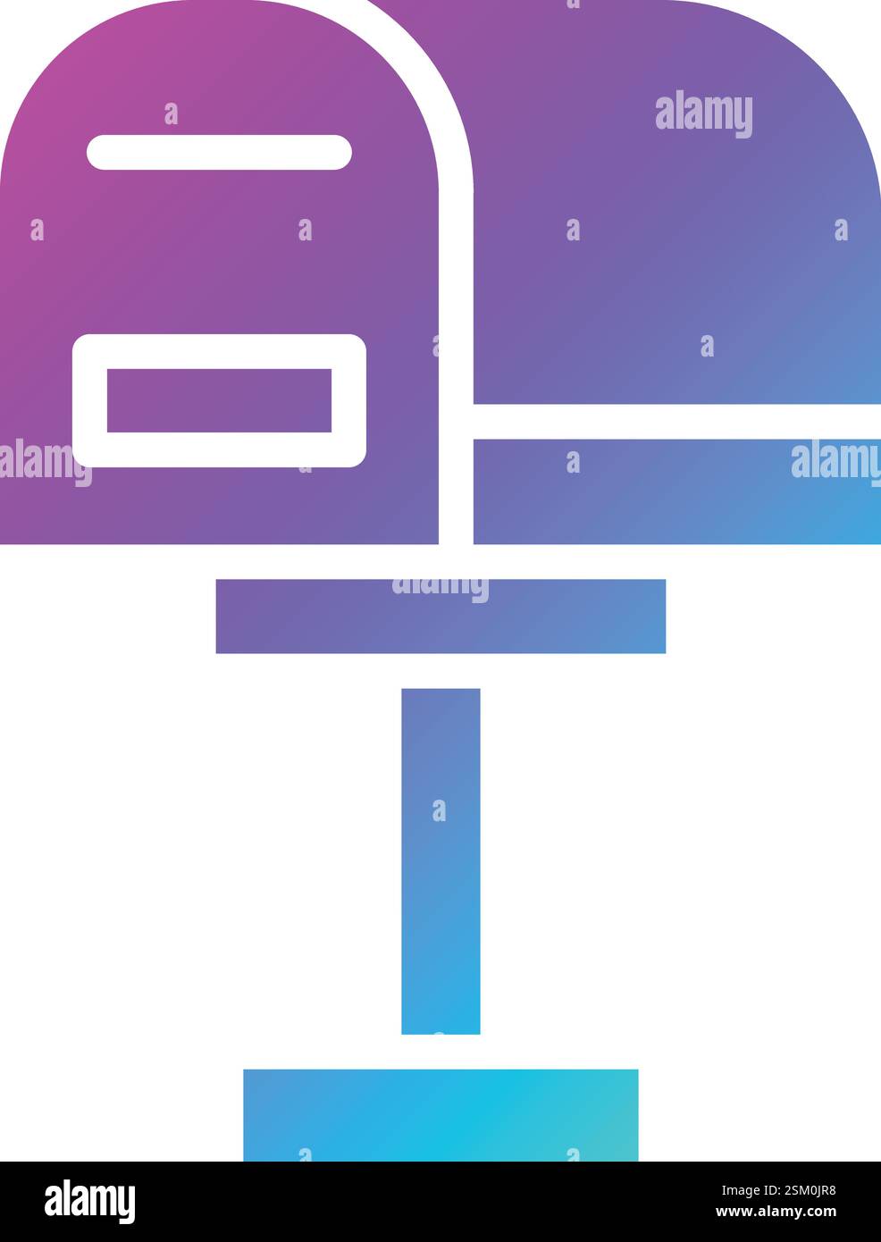 Mail Box Vector Icon Design Illustration Stock Vector