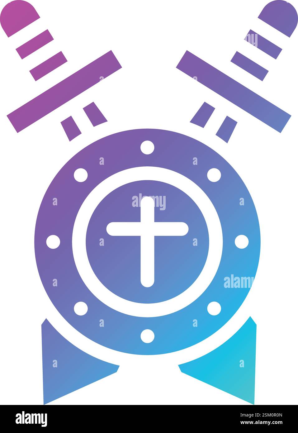 Shield with sword Vector Icon Design Illustration Stock Vector