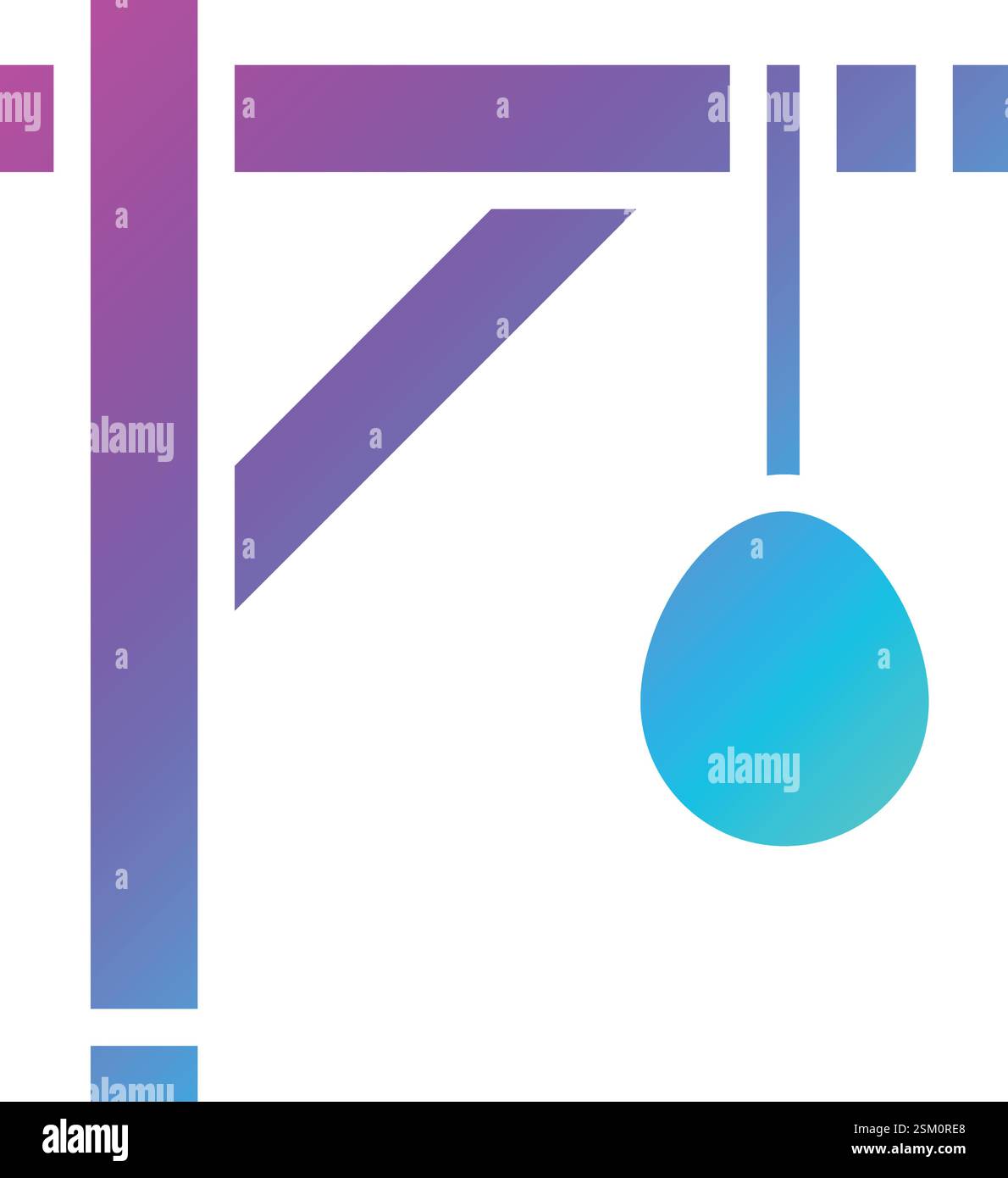 Gallows Vector Icon Design Illustration Stock Vector