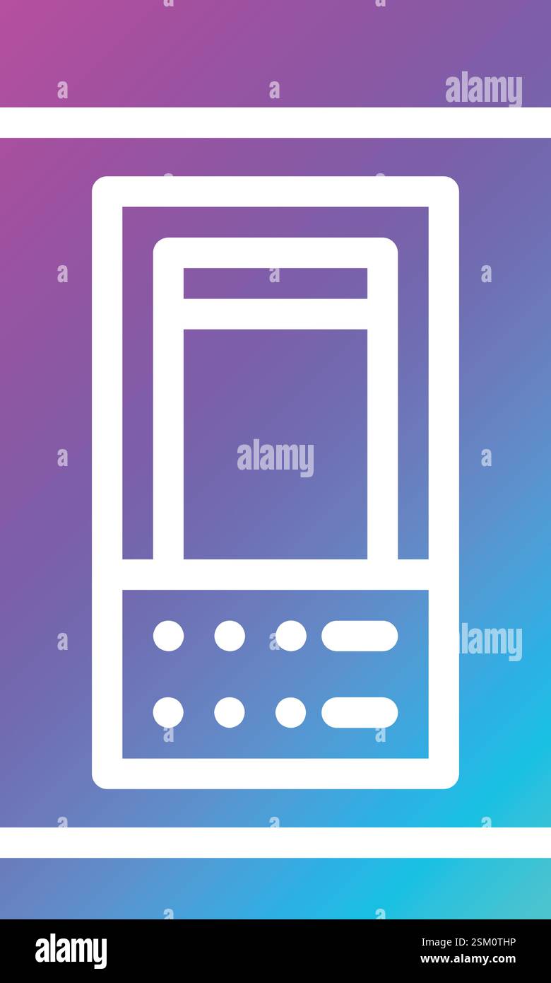 Atm Card Machine Vector Icon Design Illustration Stock Vector