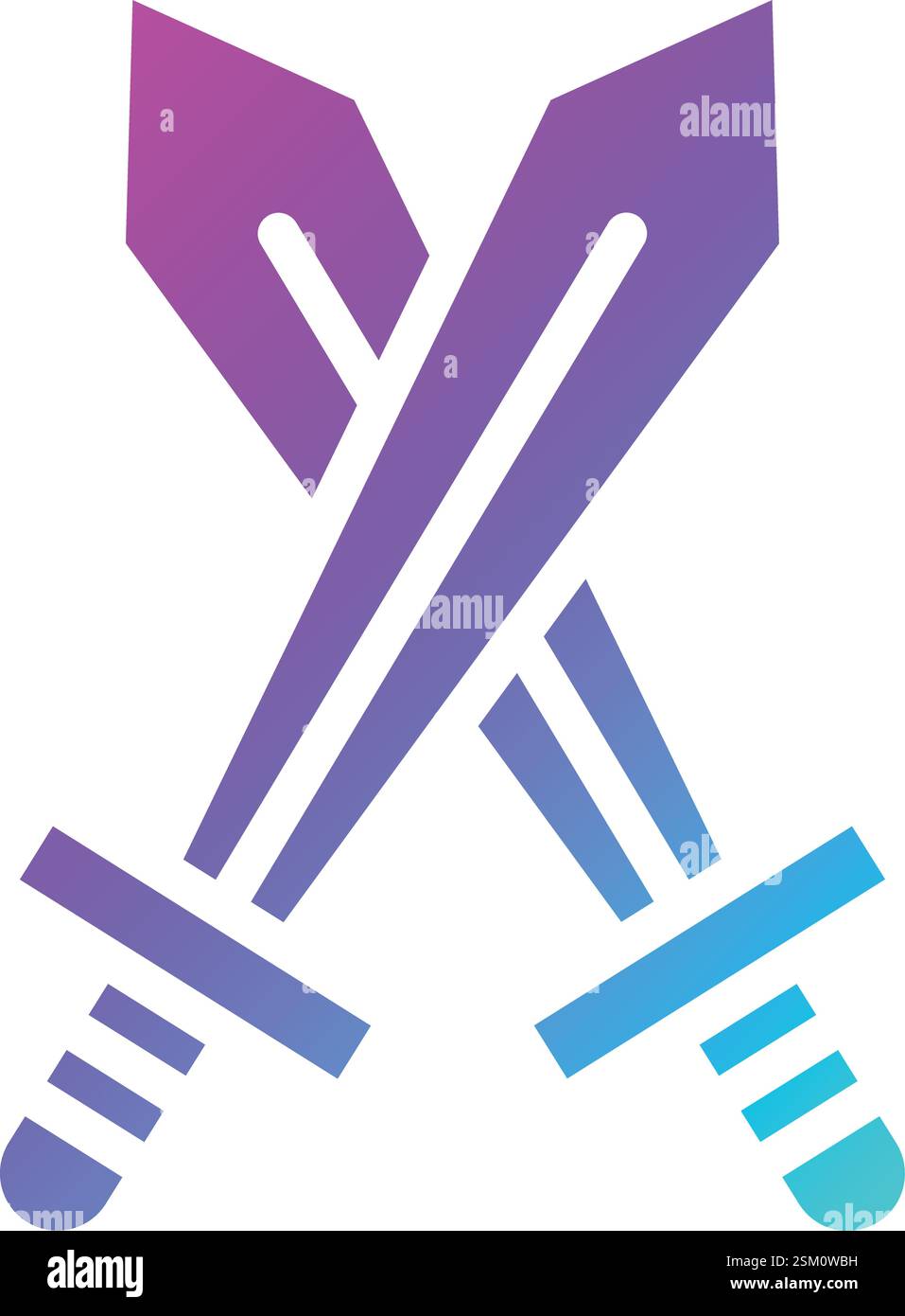 Sword Vector Icon Design Illustration Stock Vector