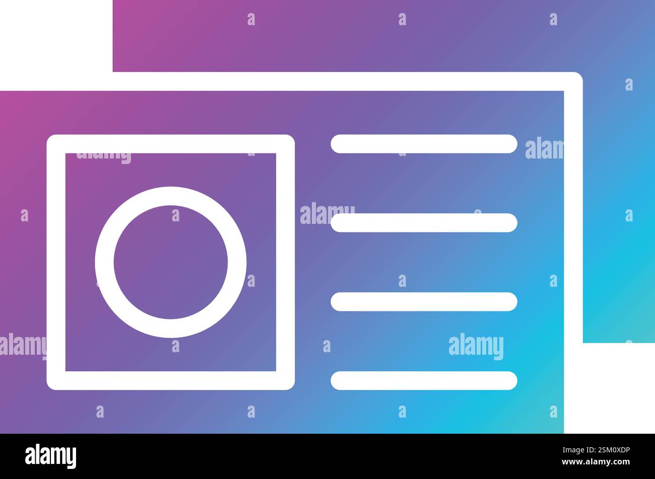 Postcard Vector Icon Design Illustration Stock Vector
