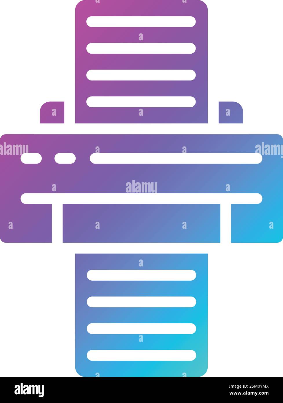 Printer Vector Icon Design Illustration Stock Vector