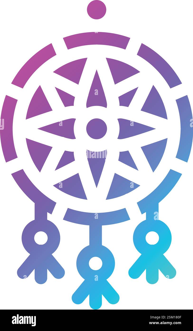 Dreamcatcher Vector Icon Design Illustration Stock Vector