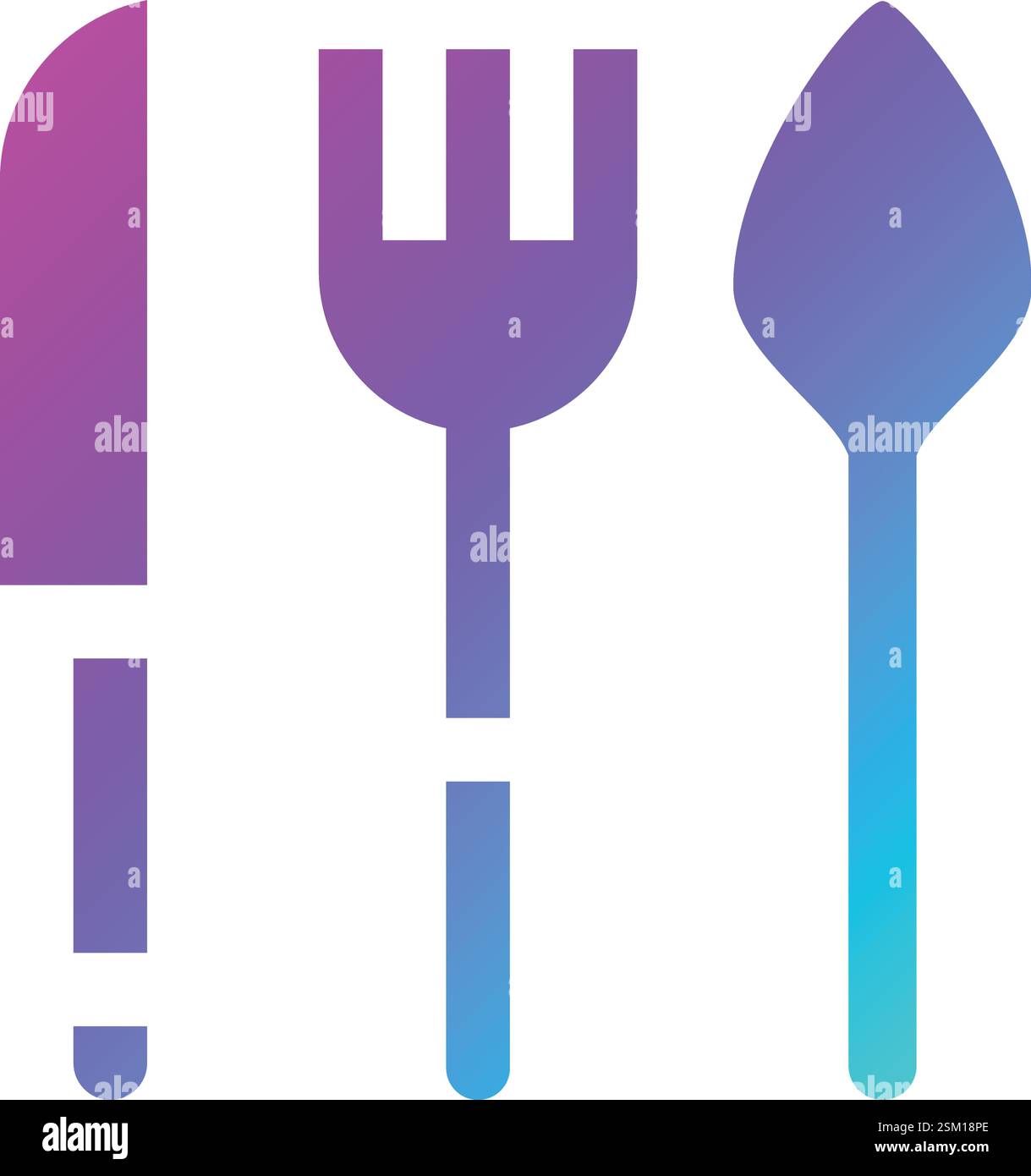 Cutlery Vector Icon Design Illustration Stock Vector