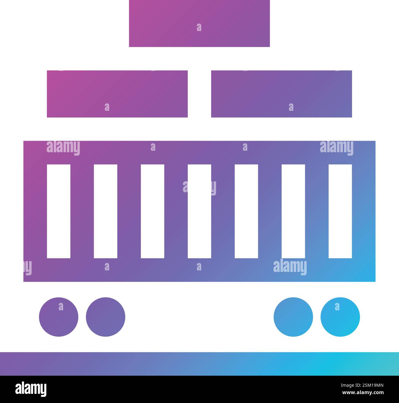Cargo Train Vector Icon Design Illustration Stock Vector